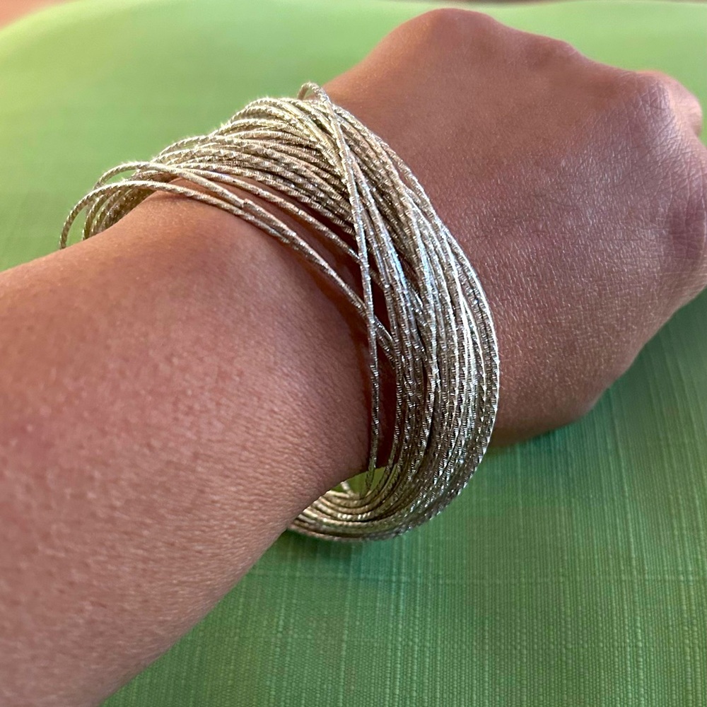 Silver /Silver tone Multi Strand Bracelet